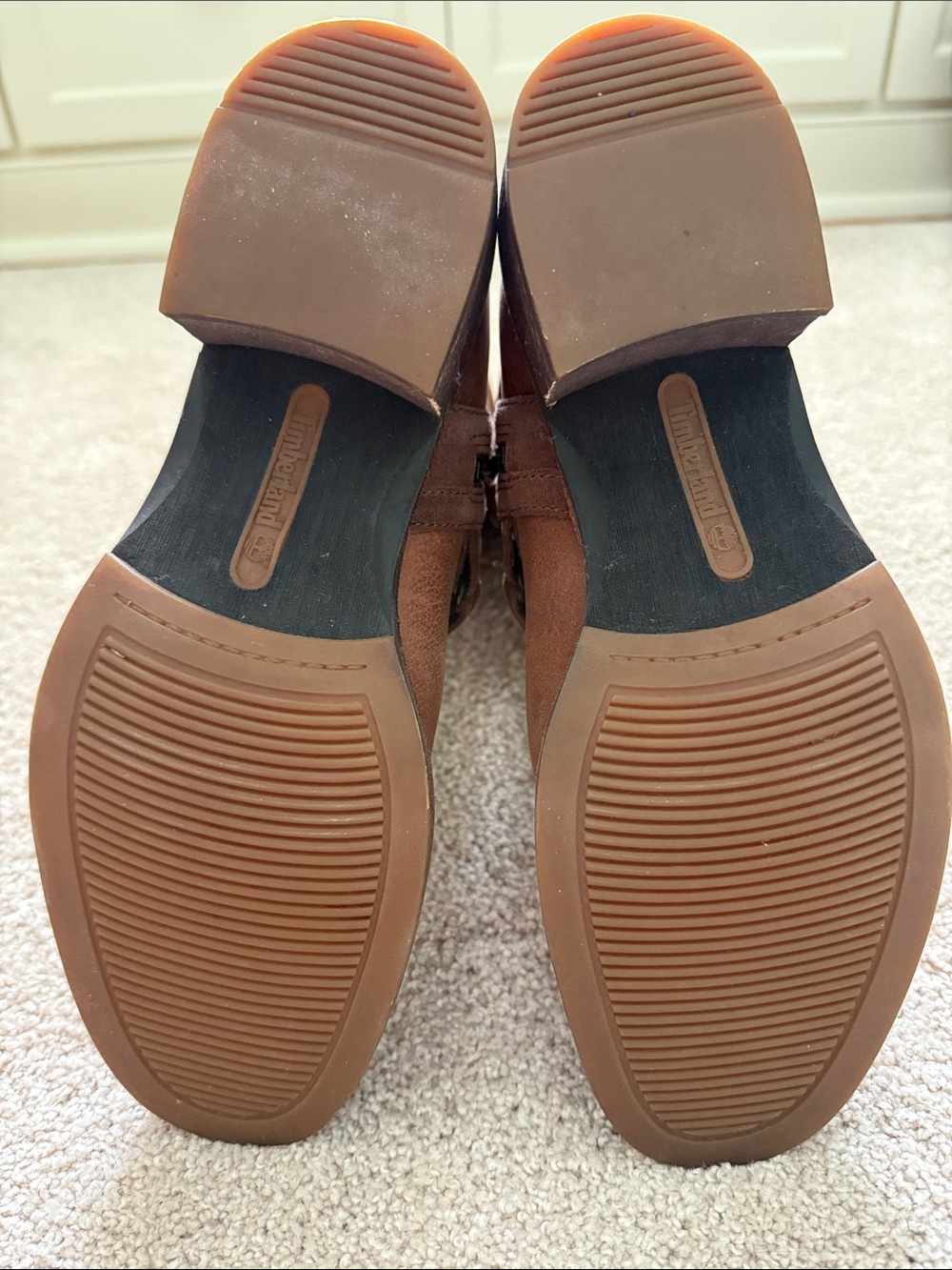 Timberland Women's Chestnut Brown Leather Mid-Calf Buckle Boots - Picture 7 of 8